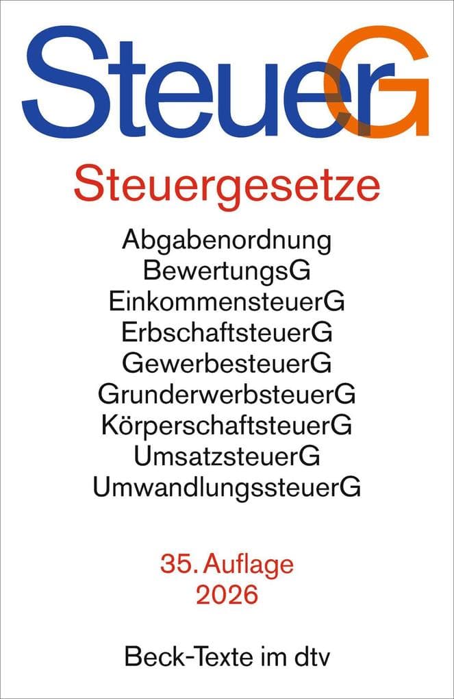 Steuergesetze. SteuerG