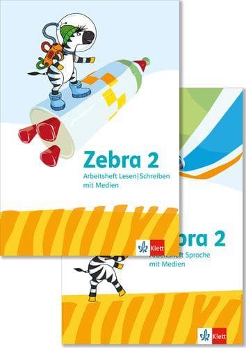 Zebra 2. Allgemeine Ausgabe. Paket: Arbeitsheft Sprache und Arbeitsheft Lesen/Schreiben Klasse 2