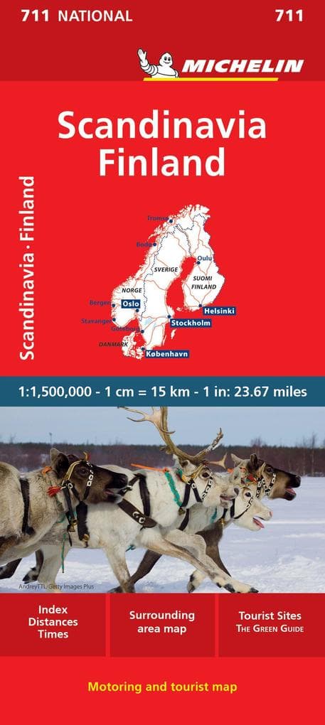 Scandinavia & Finland - Michelin National Map 711